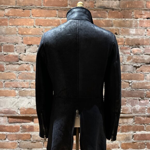 EMPRESA Italian Shearling Leather Jacket - Picture 6 of 11